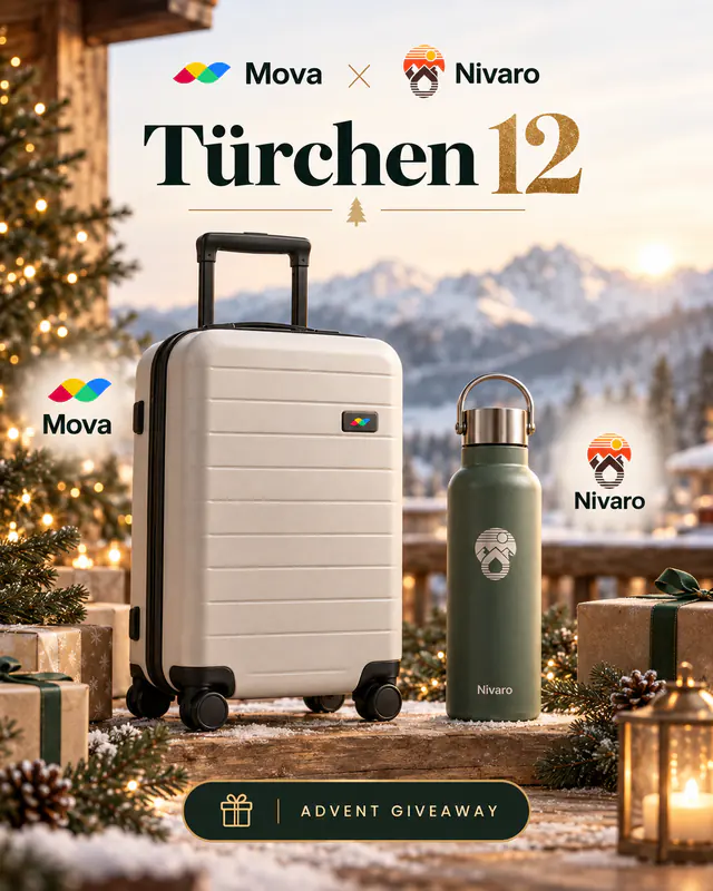 Beispiel-Posting: Türchen 12 von Mova mit einem Gewinn von Nivaro